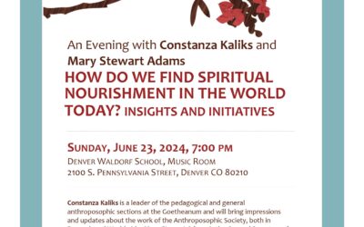 Constanza Kaliks and Mary Stewart Adams, Sunday June 23, 7 pm